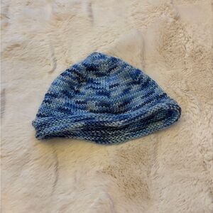 Blue Knitted Kids Beanie